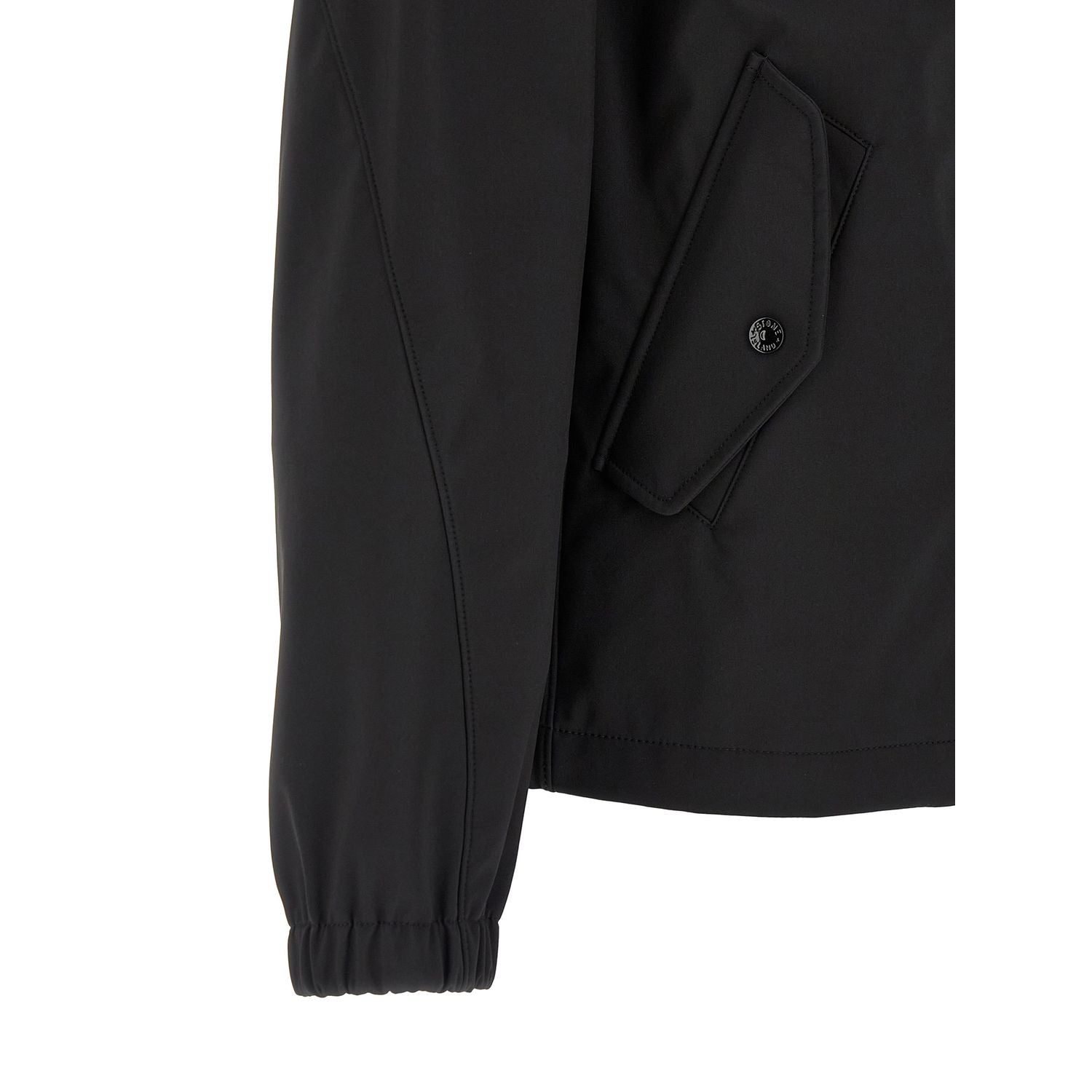 Stone Island Black Polyester Shell Jacket