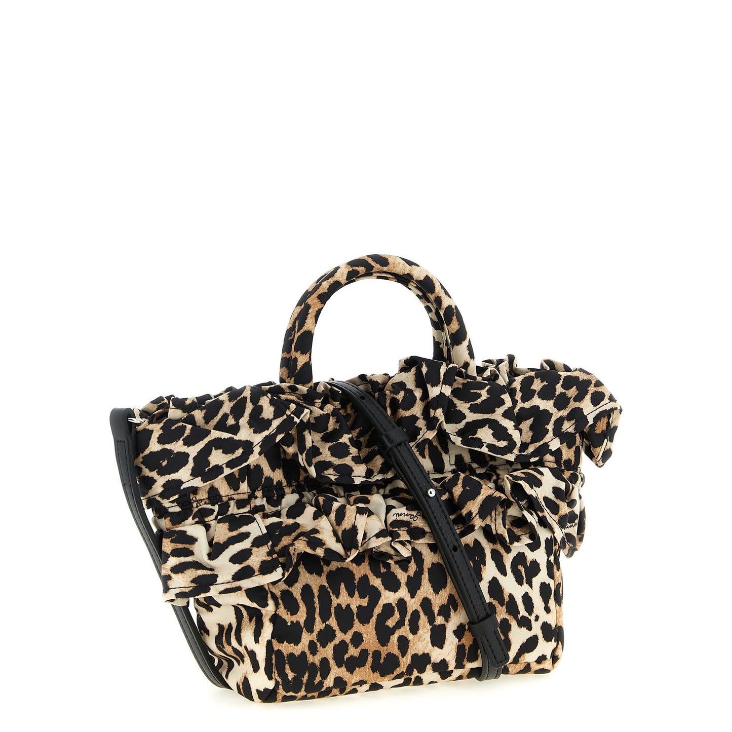 Ganni Brown Polyamide Handbag