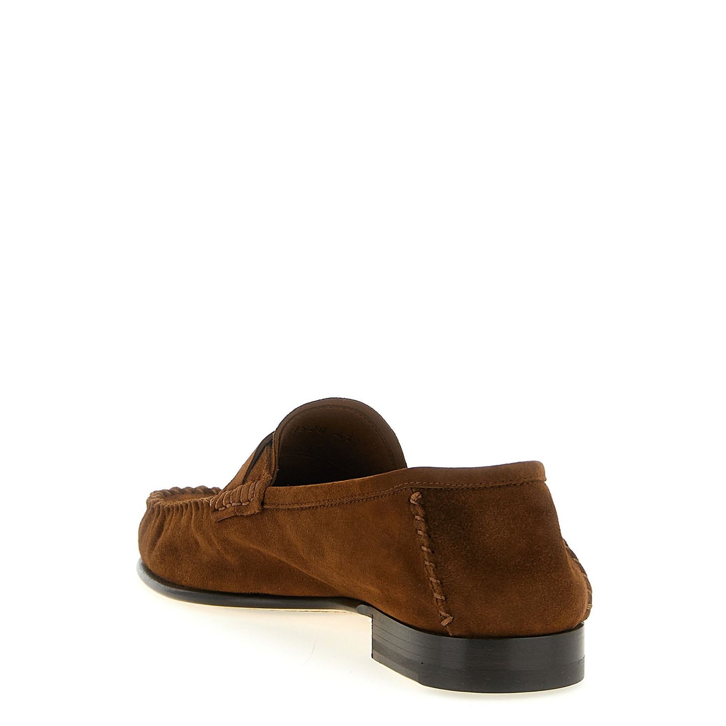 Tom Ford Brown Suede Leather Slip-On Loafers