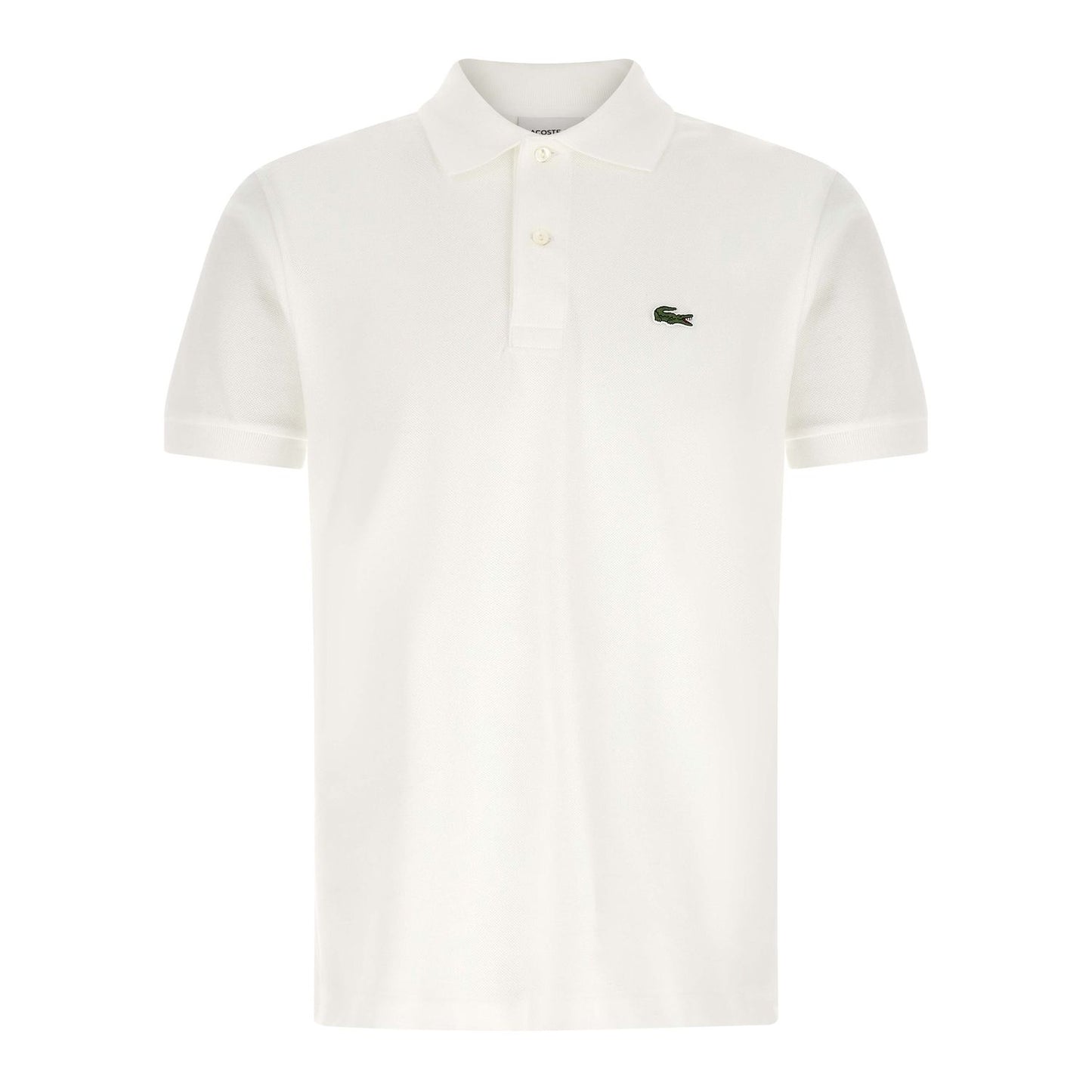 Lacoste White Cotton Polo Shirt