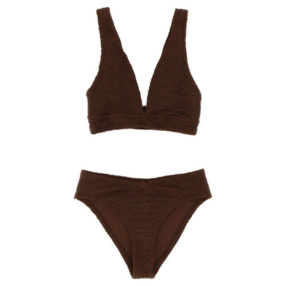 Hunza G Brown Polyamide Bikini