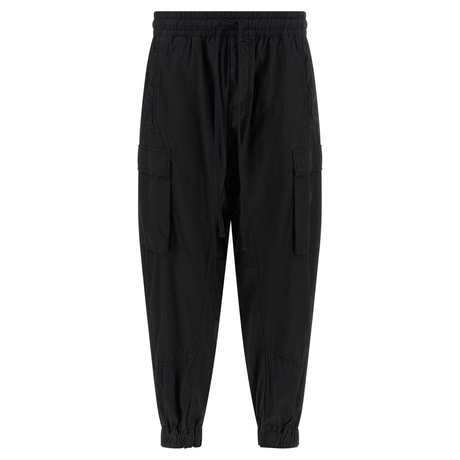 Thom Krom Black Organic Cotton Cargo Pants