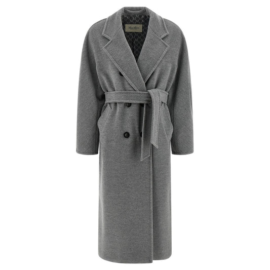 Max Mara Gray Virgin Wool Coat
