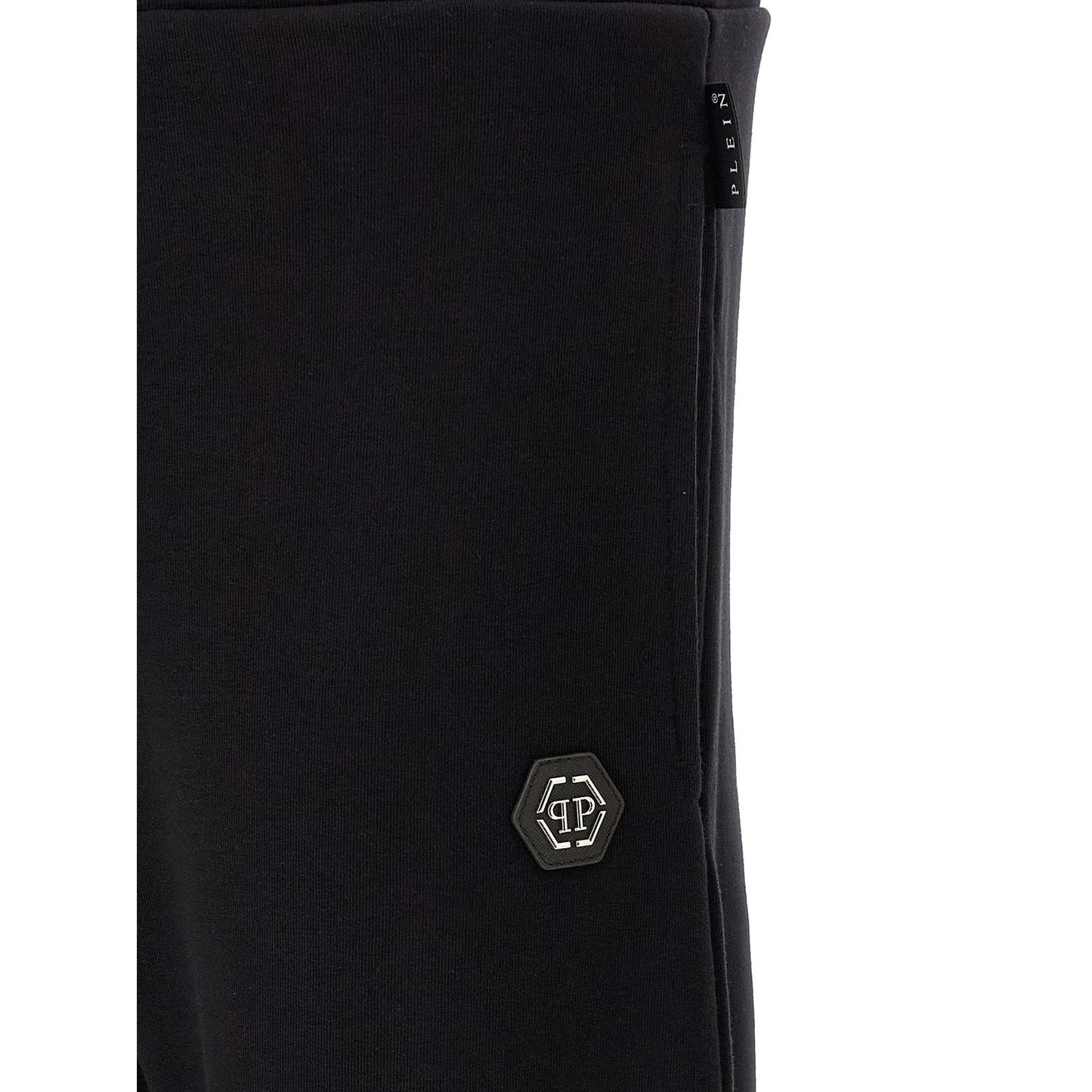 Philipp Plein Black Cotton Joggers (Workout Pants)