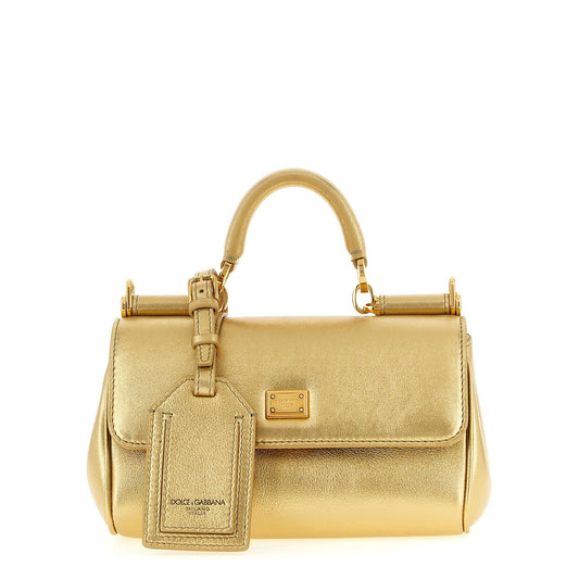 Dolce & Gabbana Gold Calfskin Handbag