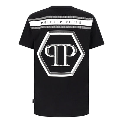 Philipp Plein Black Cotton T-Shirt