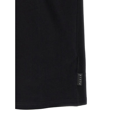 Philipp Plein Black Cotton T-Shirt