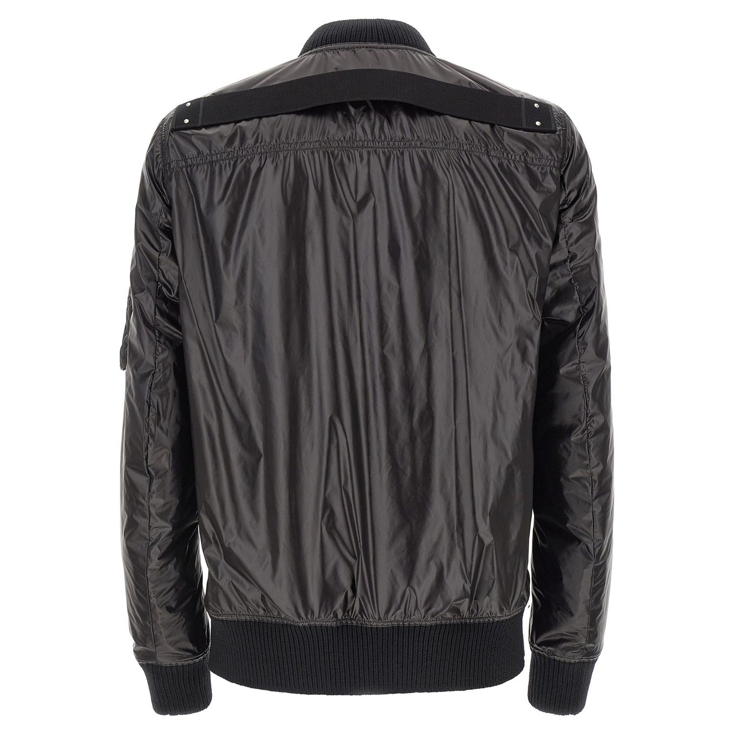 Rick Owens Black Nylon Bomber