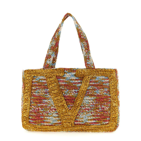 Valentino Garavani Multicolor Viscose Tote Bag