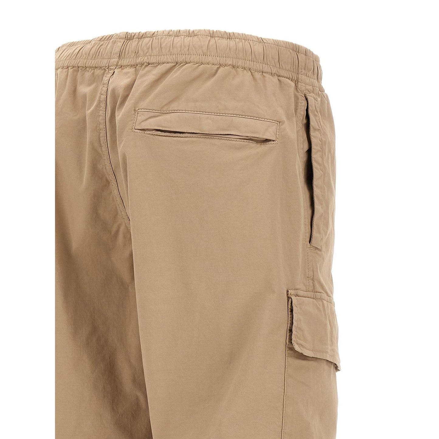 Stone Island Beige Cotton Cargo Pants