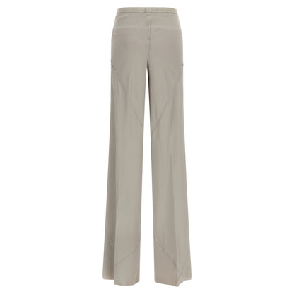 Rick Owens Gray Acetate Flared Pants