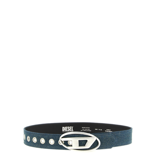 Diesel Blue Cotton Regular Belt