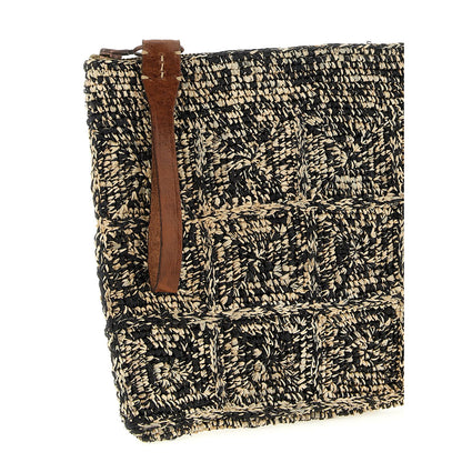 Ibeliv Bicolor Raffia Clutch Bag