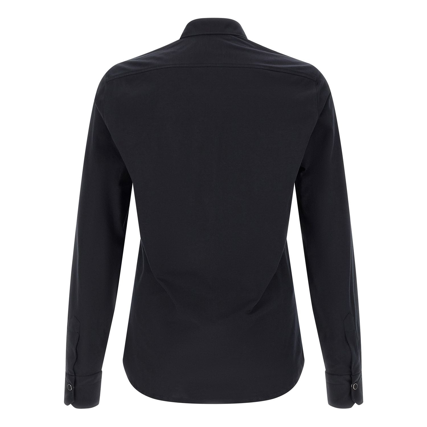 Kiton Blue Cotton Blouse