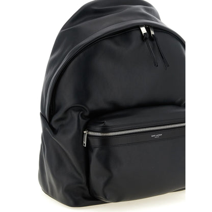 Saint Laurent Black Calfskin Backpack
