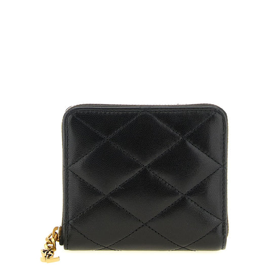 Saint Laurent Black Lamb Leather Cardholder