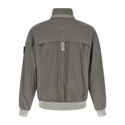 Stone Island Gray Polyamide Bomber