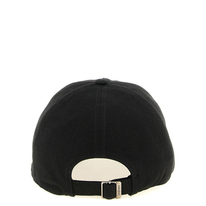 Saint Laurent Black Cotton Cap (Baseball Hat)
