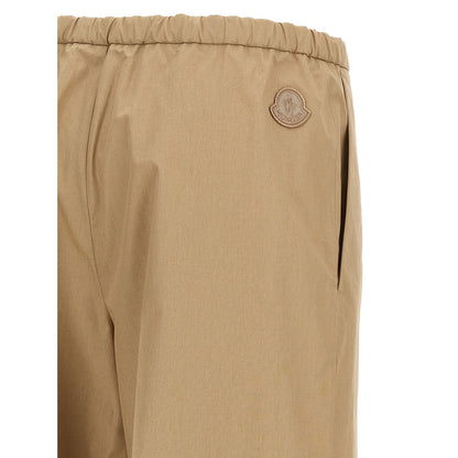 Moncler Beige Cotton Casual Pants