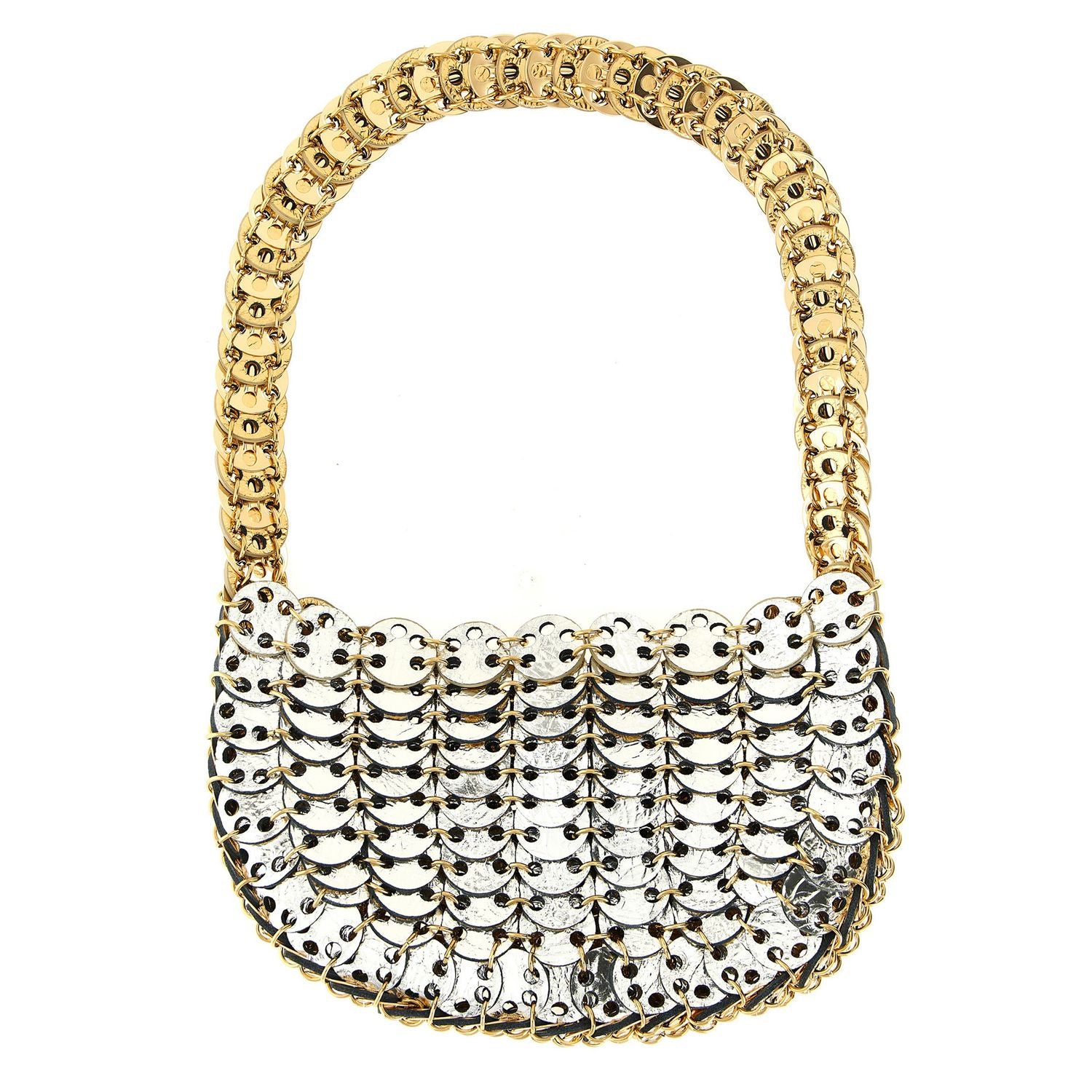 Paco Rabanne Multicolor Calfskin Shoulder Bag