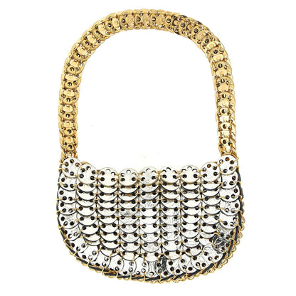 Paco Rabanne Multicolor Calfskin Shoulder Bag