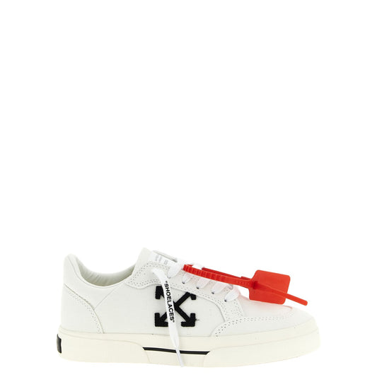 Off-White Bicolor Cotton Low Top Sneakers