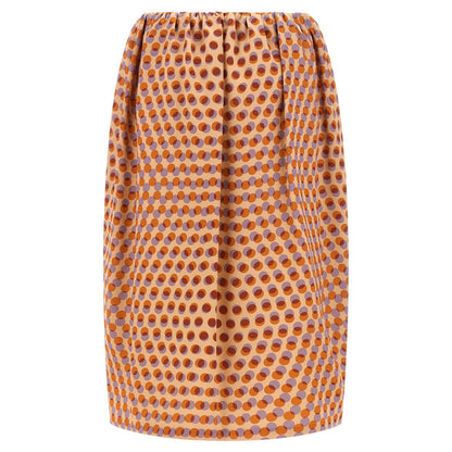 Dries Van Noten Multicolor Silk Midi Skirt