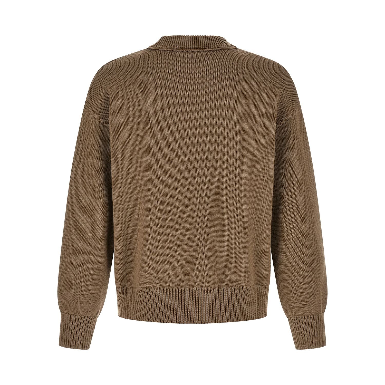Ami Paris Beige Wool Cardigan