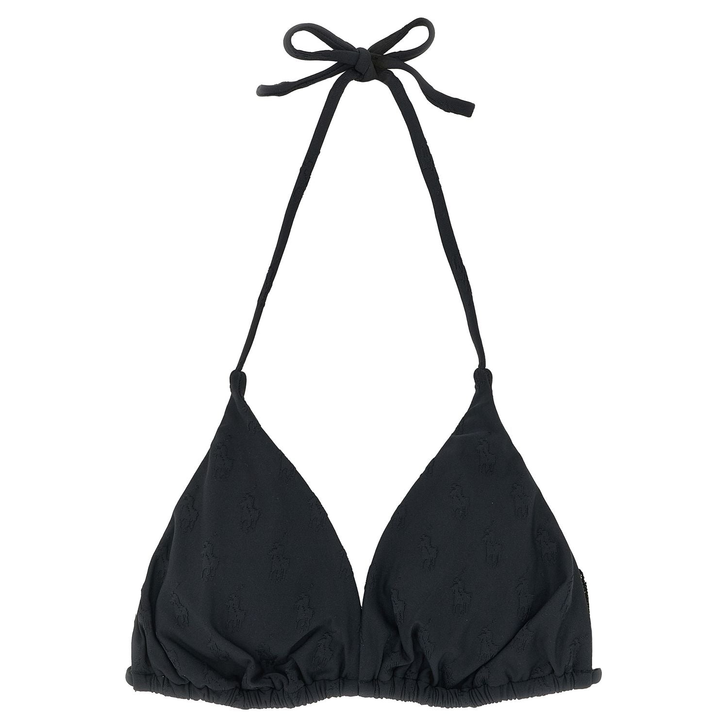Polo Ralph Lauren Black Recycled Polyester Bikini