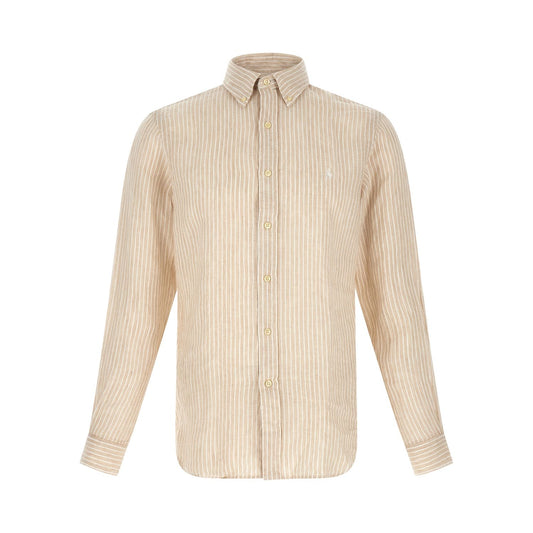 Polo Ralph Lauren Beige Linen Blouse