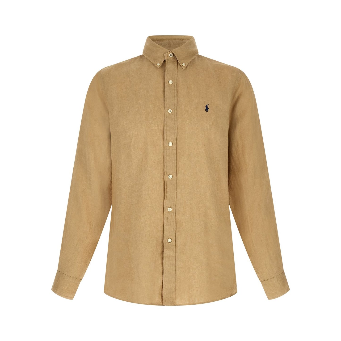 Polo Ralph Lauren Beige Linen Blouse