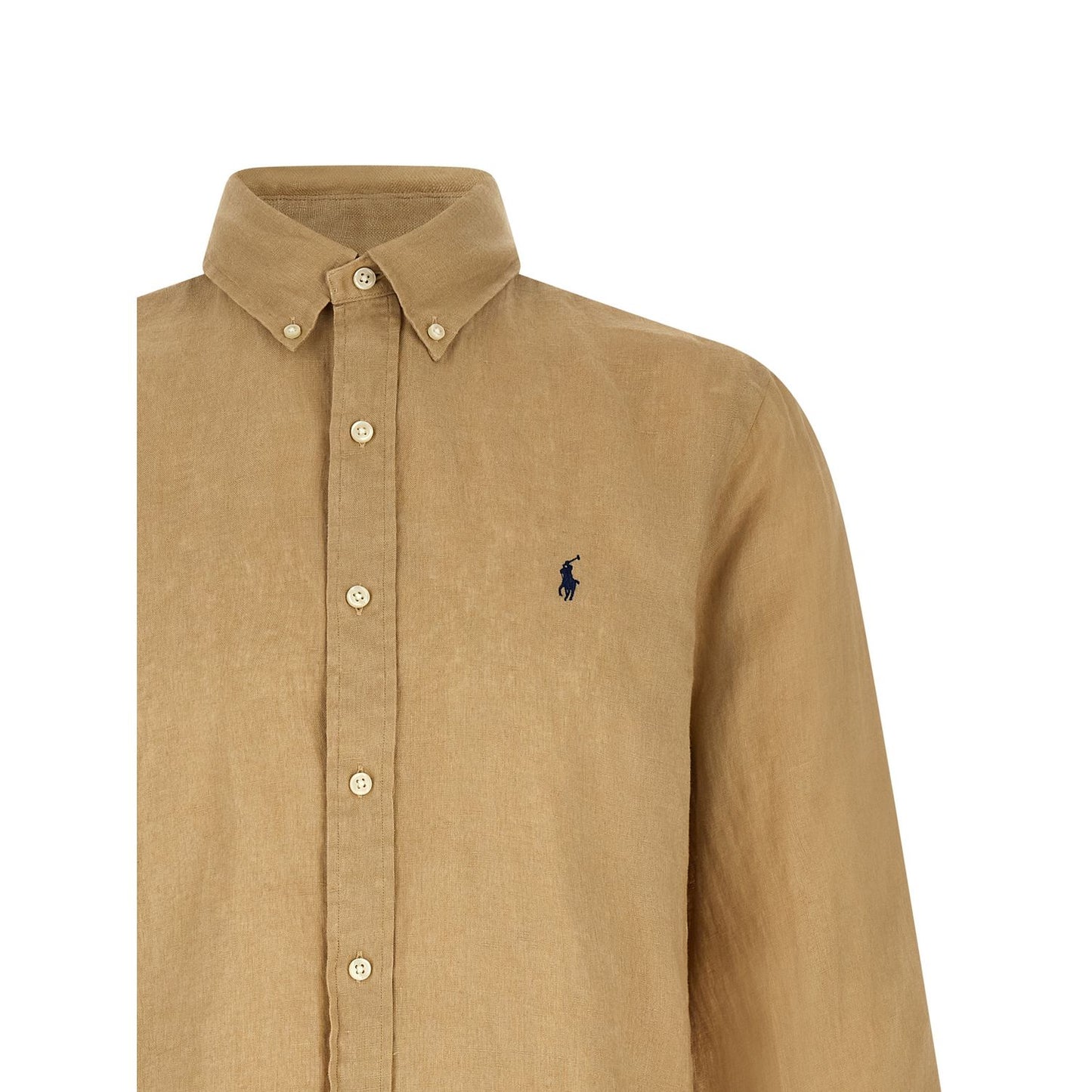 Polo Ralph Lauren Beige Linen Blouse