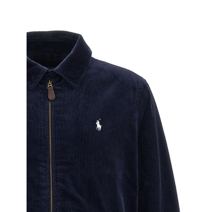 Polo Ralph Lauren Blue Cotton Full-Length Jacket