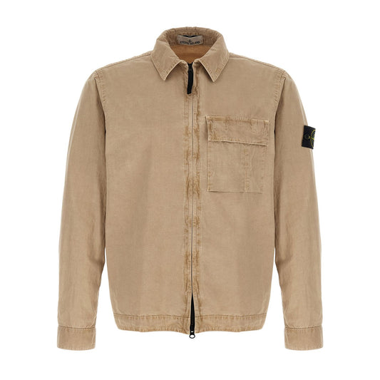 Stone Island Beige Cotton Blouse