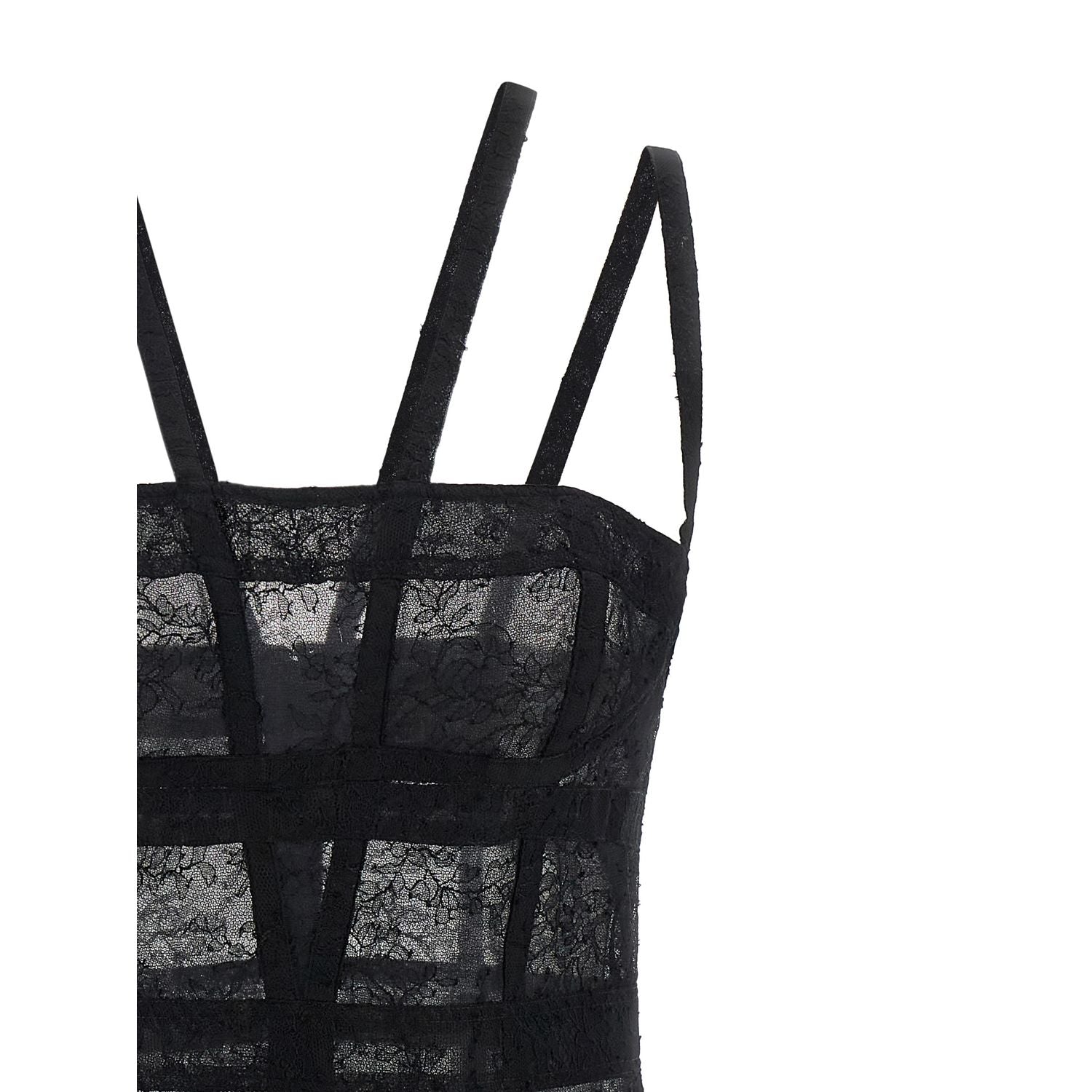 Giovanni Bedin Black Polyamide Short Dress
