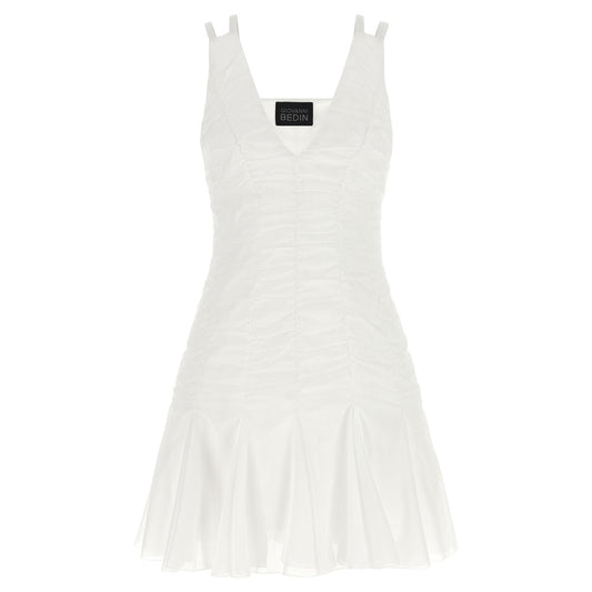 Giovanni Bedin White Cotton Short Dress