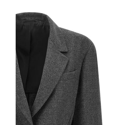 Brunello Cucinelli Gray Virgin Wool Blazer