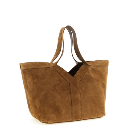 Saint Laurent Brown Calfskin Tote Bag