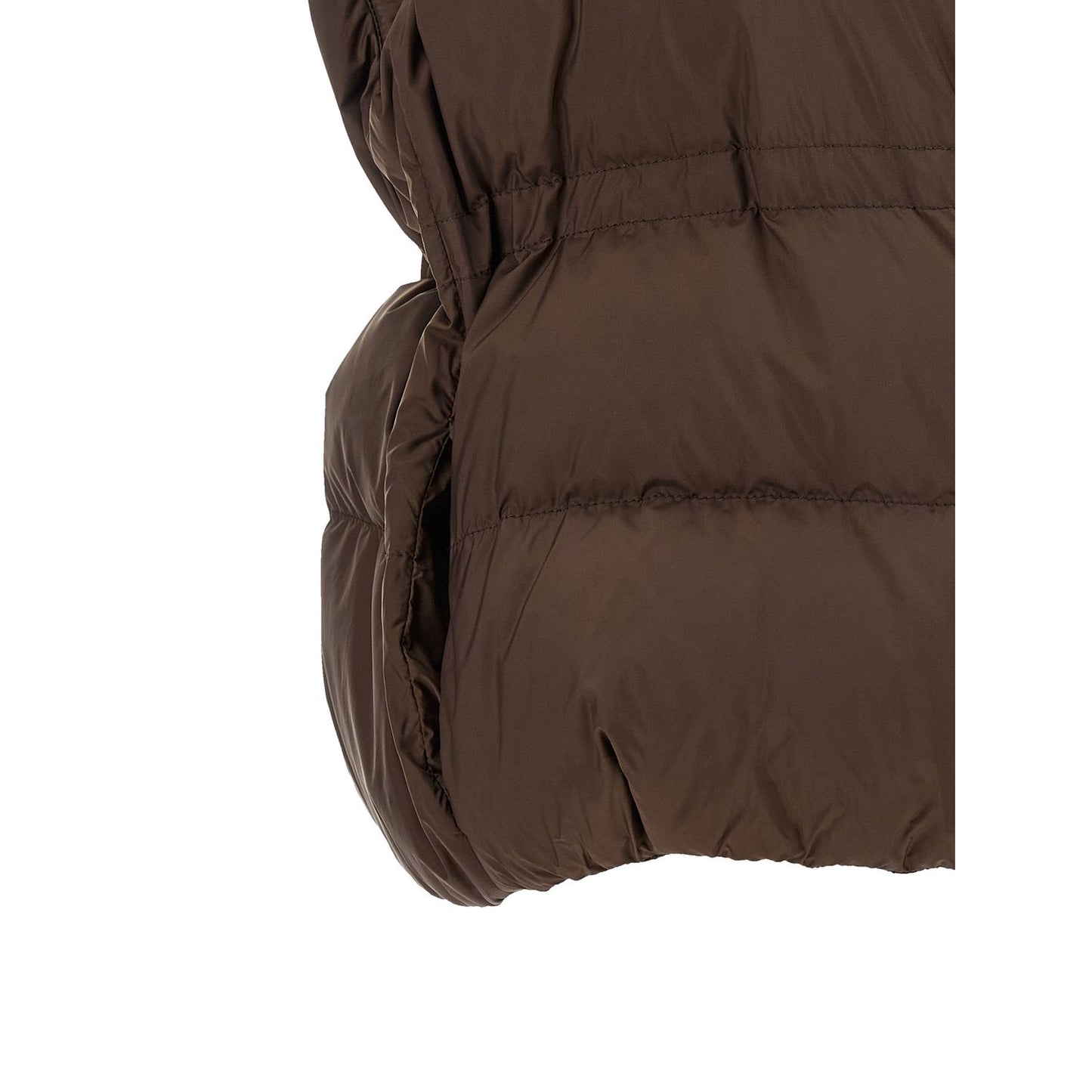Brunello Cucinelli Brown Polyester Sleeveless Jacket