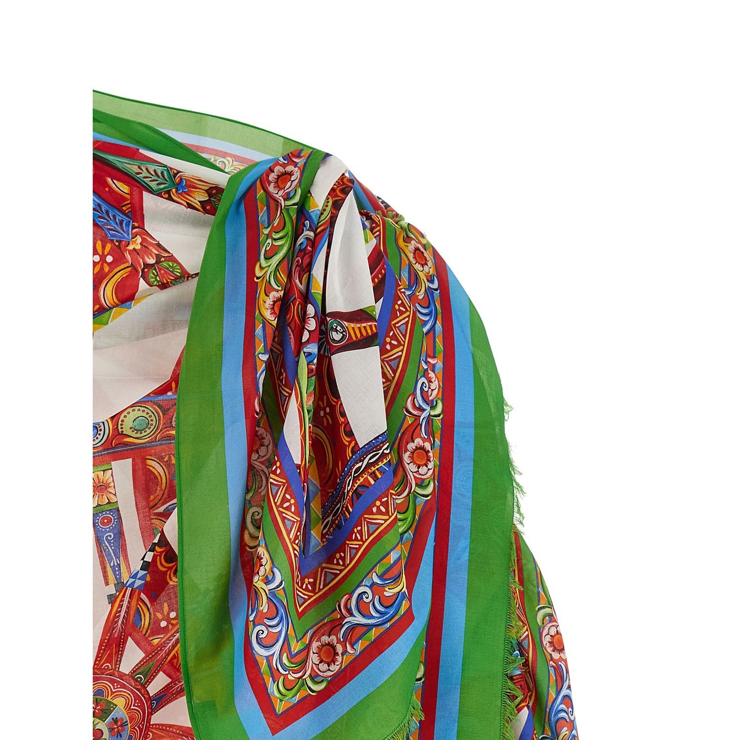 Dolce & Gabbana Multicolor Cotton Long Skirt