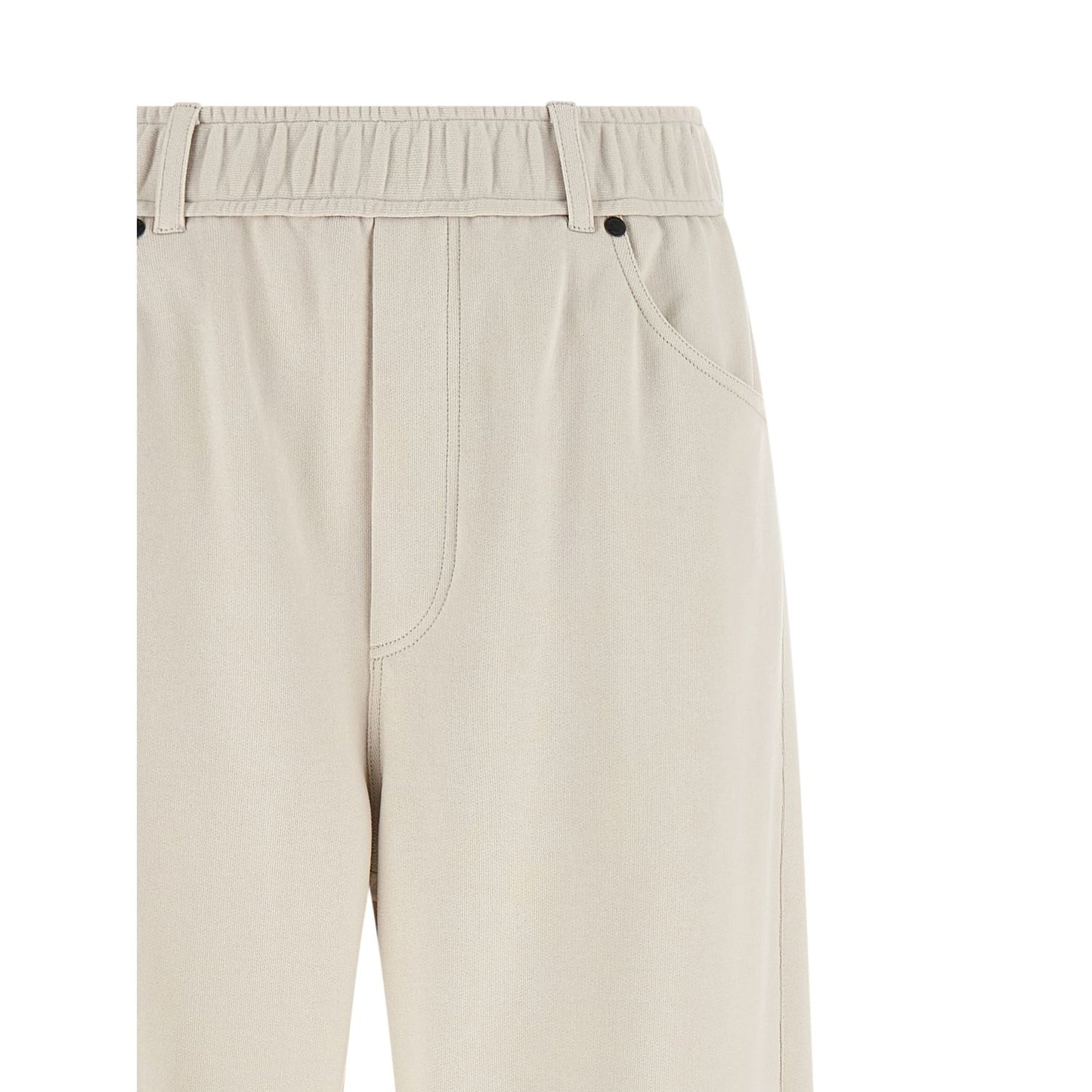 Brunello Cucinelli Beige Cotton Athletic Pants