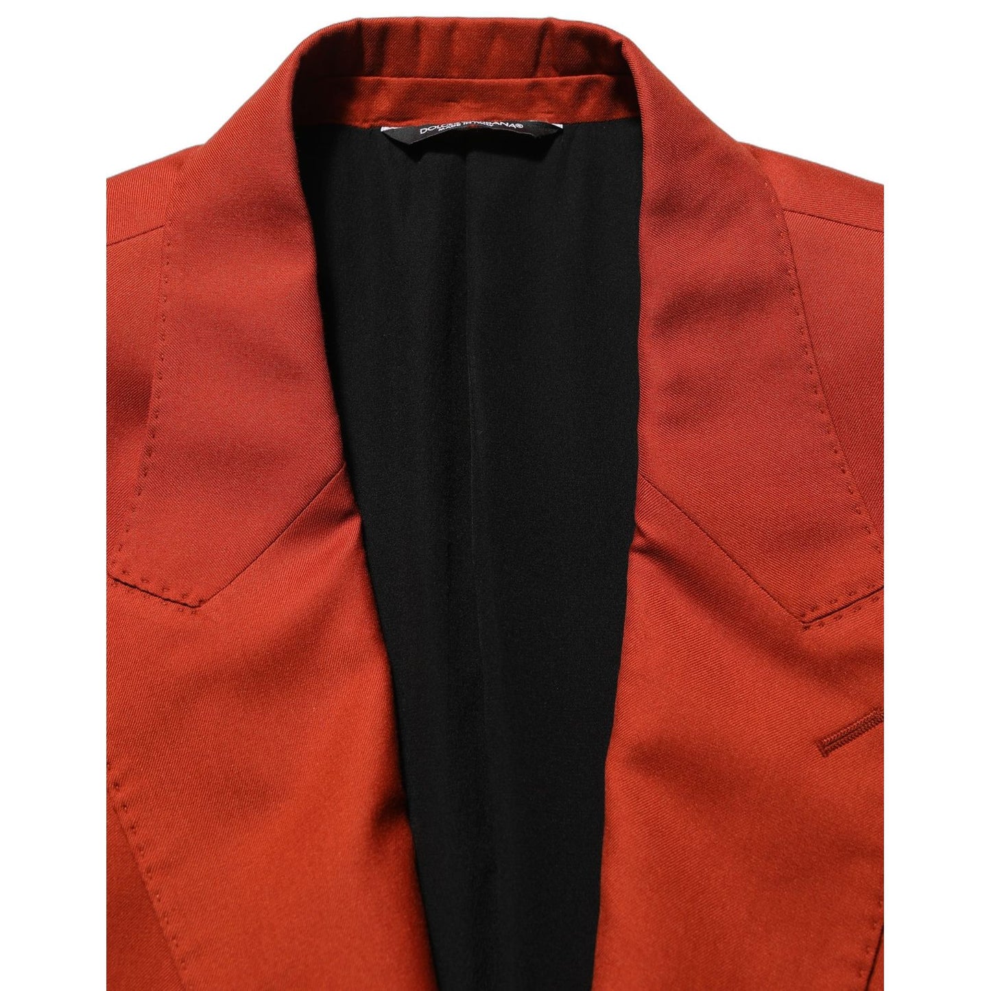 Dolce & Gabbana Red Cashmere Single Breasted Blazer Jacket