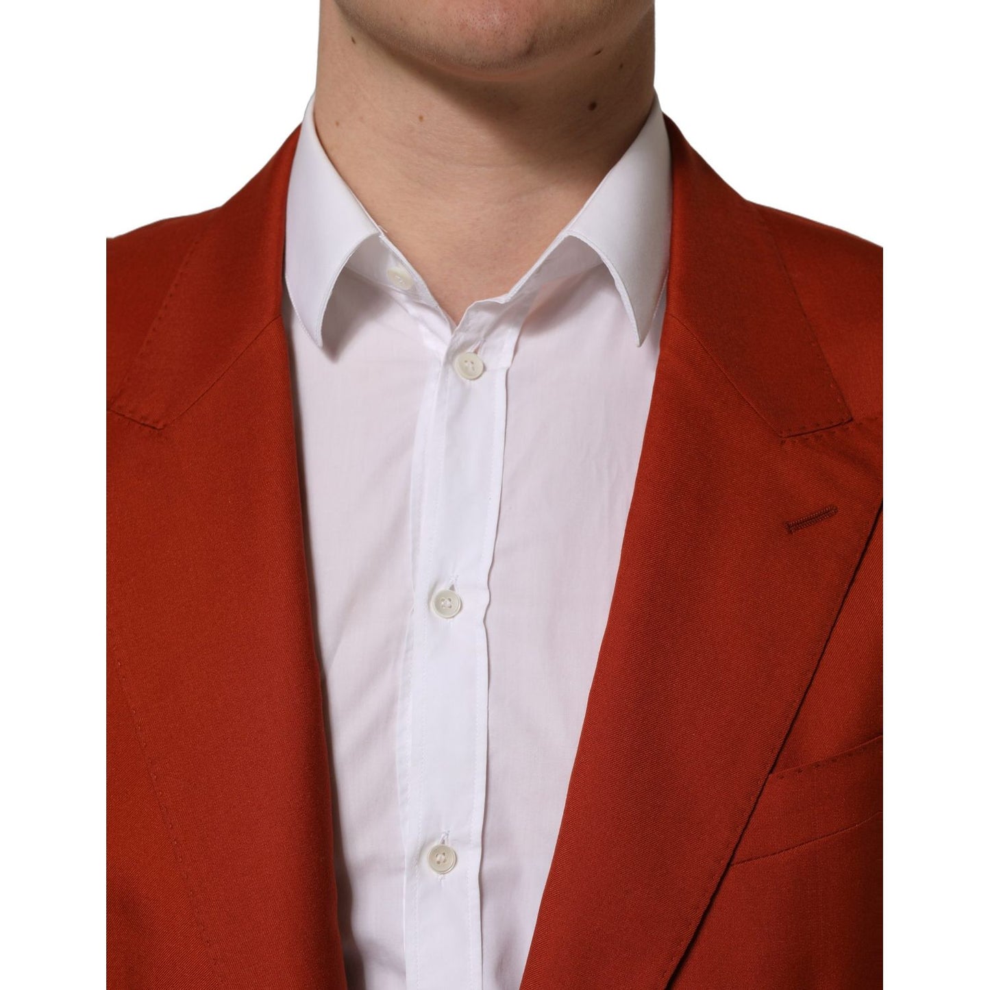Dolce & Gabbana Red Cashmere Single Breasted Blazer Jacket