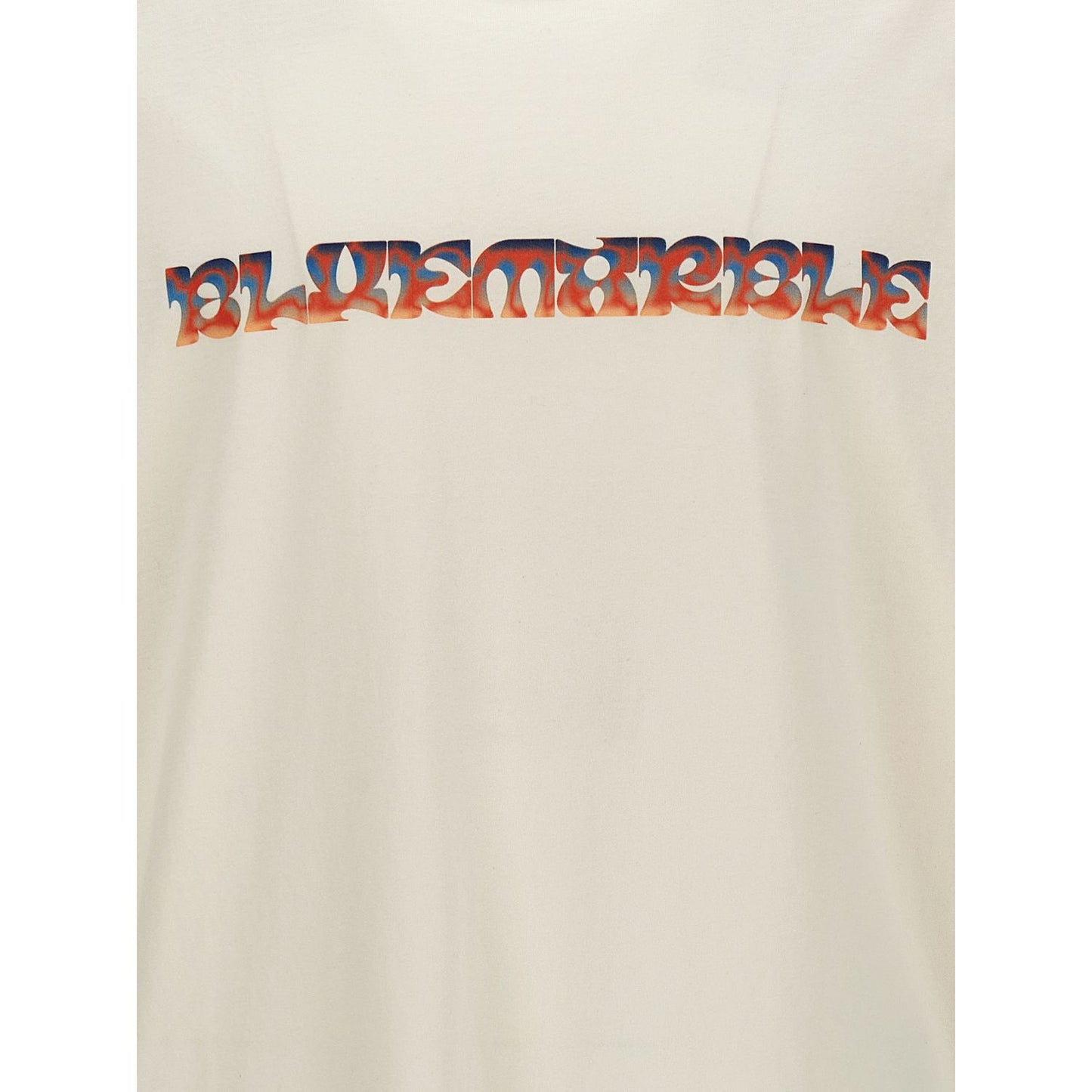 Bluemarble White Cotton T-Shirt