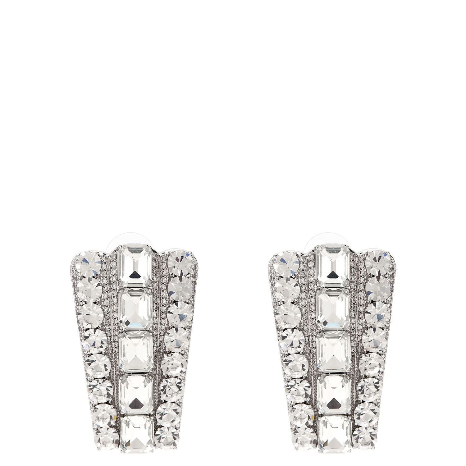 Self-Portrait Silver Cotton Earrings