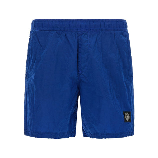 Stone Island Blue Polyamide Swim Shorts