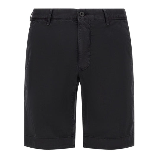 Incotex Blue Cotton Bermuda Shorts