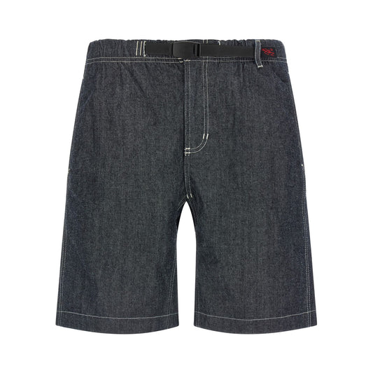 Gramicci Blue Cotton Bermuda Shorts