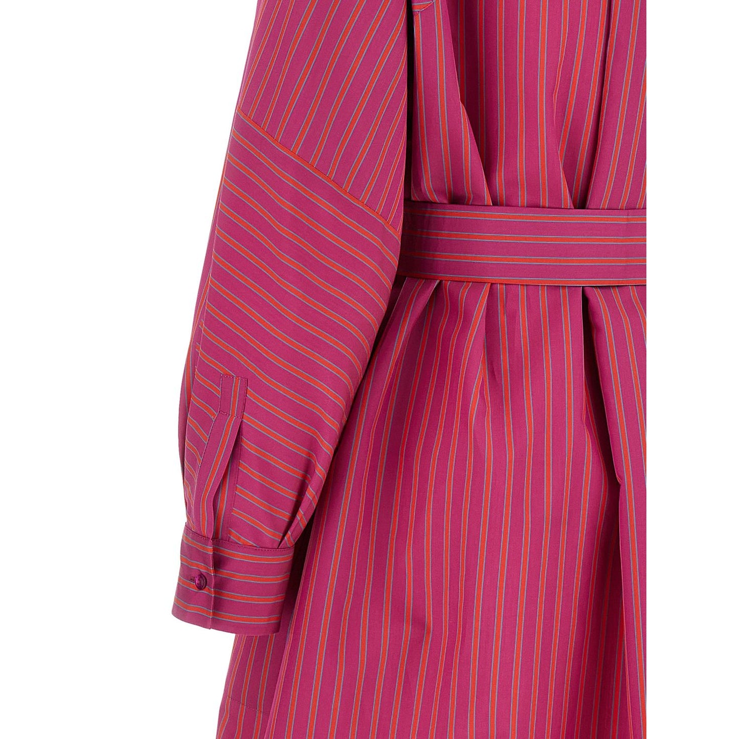 Max Mara Purple Cotton Long Dress