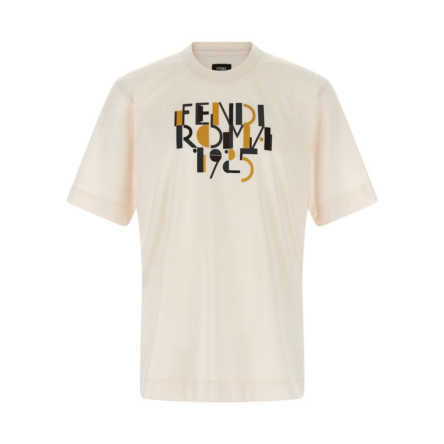 Fendi White Cotton T-Shirt